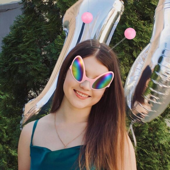 Cosplay Glasses Headband Rainbow Lens Plastic Unisex Costume Accessory main image 9